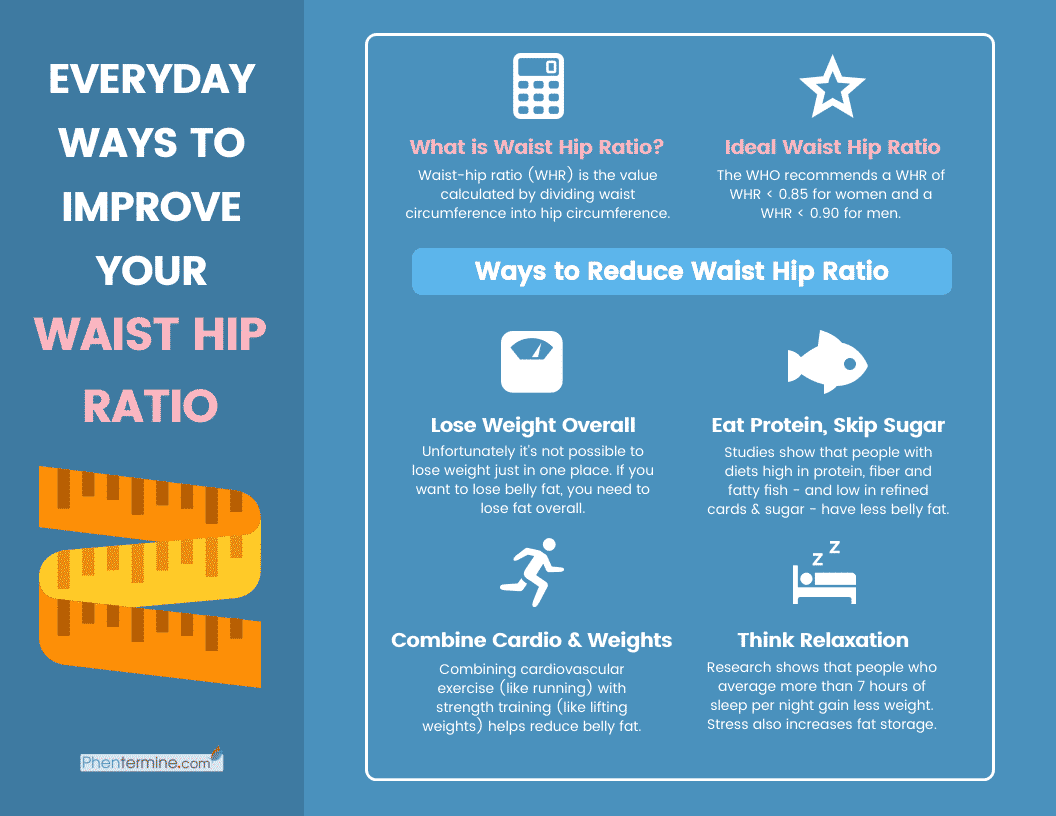 waist hip ratio infographic