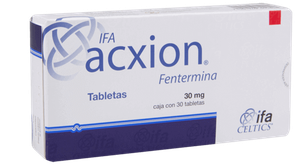 box of IFA acxion (phentermine)