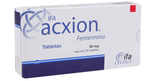 scatola di IF acxion (fentermina)