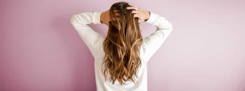 woman with long, healthy hair