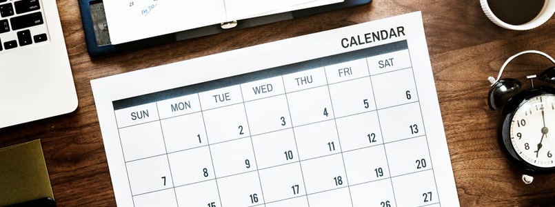 desk calendar