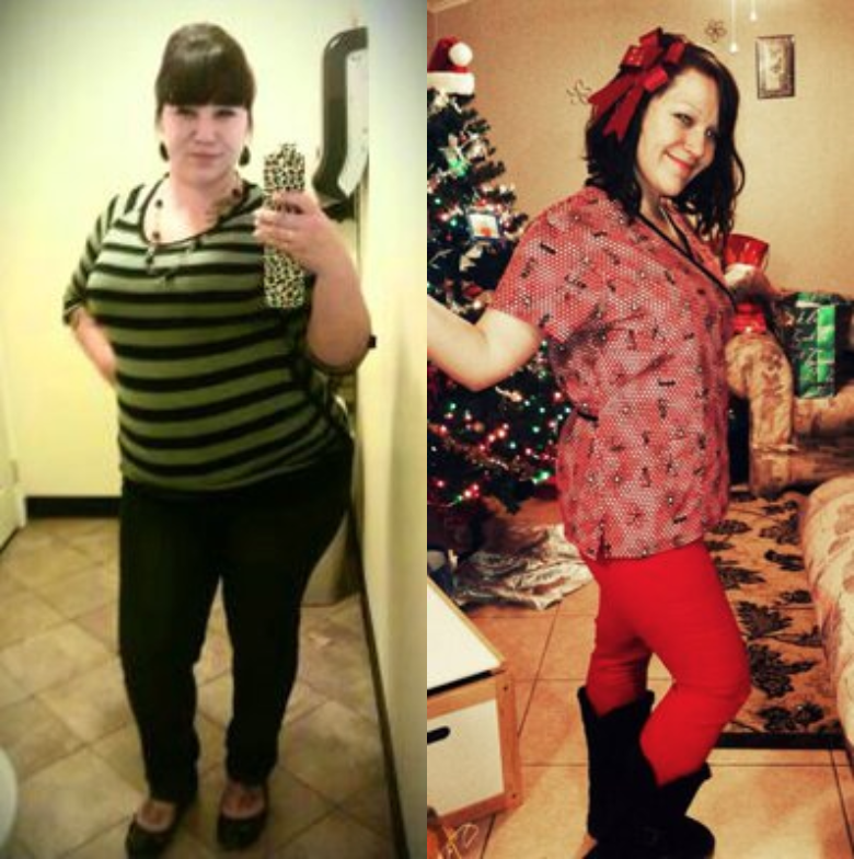 Andrea before and after