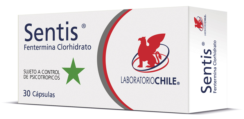 Sentis Weight Loss Meds | Fentermina Clorhidrato 37.5Mg 5 Sentis Box