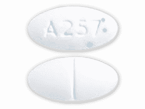 Generic phentermine 37.5 mg tablet (white with blue specks, Able Laboratories Inc)