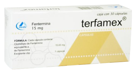 Terfamex 15 mg laatikko