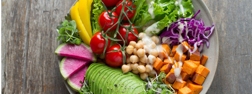 colorful salad bowl