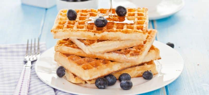 Whole-Grain Blueberry Waffles